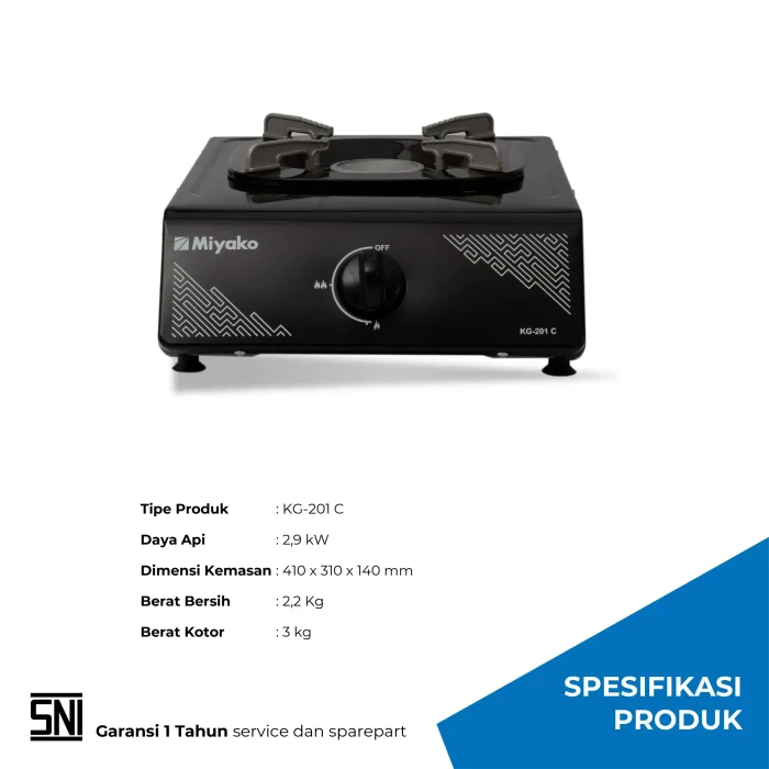 KG-201 C kompor 1 tungku - KG-201 C