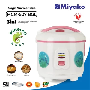 Gambar Magic Warmer Plus Miyako MCM-507 BGL Detail | Magic Warmer Plus - Rice Cooker | Miyako Indonesia