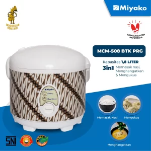 Gambar Magic Warmer Plus Miyako MCM-508 BTK PRG Detail | Magic Warmer Plus - Rice Cooker | Miyako Indonesia