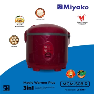 Gambar Magic Warmer Plus Miyako MCM-508 R Detail | Magic Warmer Plus - Rice Cooker | Miyako Indonesia